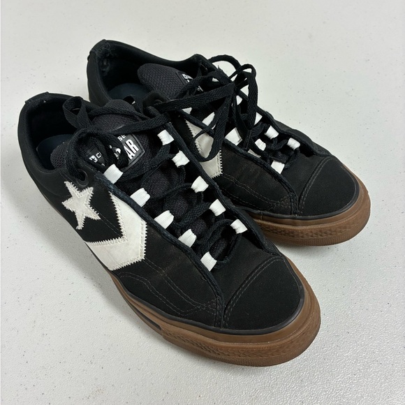 Converse Black and White Sneakers with Brown Sole - Picture 2 of 8